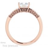 Princess Cut Forever One Moissanite Engagement Ring #GTJ1011-square-fo-r 2 Princess Cut Forever One Moissanite Engagement Ring #GTJ1011-square-fo-r