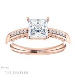 Princess Cut Forever One Moissanite Engagement Ring #GTJ1011-square-fo-r 1 Princess Cut Forever One Moissanite Engagement Ring #GTJ1011-square-fo-r