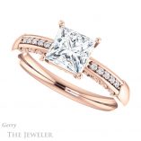 Princess Cut Forever One Moissanite Engagement Ring #GTJ1011-square-fo-r 5 Princess Cut Forever One Moissanite Engagement Ring #GTJ1011-square-fo-r