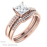 Princess Cut Forever One Moissanite Engagement Ring #GTJ1011-square-fo-r 6 Princess Cut Forever One Moissanite Engagement Ring #GTJ1011-square-fo-r