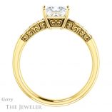 Princess Cut Forever One Moissanite Engagement Ring #GTJ1011-square-fo-y 2 Princess Cut Forever One Moissanite Engagement Ring #GTJ1011-square-fo-y