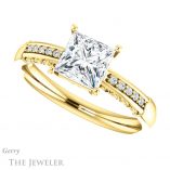 Princess Cut Forever One Moissanite Engagement Ring #GTJ1011-square-fo-y 5 Princess Cut Forever One Moissanite Engagement Ring #GTJ1011-square-fo-y