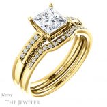 Princess Cut Forever One Moissanite Engagement Ring #GTJ1011-square-fo-y 6 Princess Cut Forever One Moissanite Engagement Ring #GTJ1011-square-fo-y