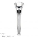 Cushion Cut Forever One Moissanite Engagement Ring #GTJ1014-cushion-fo-w