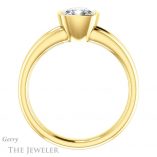 Cushion Cut Forever One Moissanite Engagement Ring #GTJ1014-cushion-fo-y 2 Cushion Cut Forever One Moissanite Engagement Ring #GTJ1014-cushion-fo-y