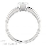 Emerald Cut Forever One Moissanite Engagement Ring #GTJ1014-emerald-fb-w 2 Emerald Cut Forever Brilliant Moissanite Engagement Ring #GTJ1014-emerald-fb-w