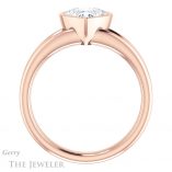 Heart Shaped Forever One Moissanite Engagement Ring #GTJ1014-heart-fb-r 2 Heart Shaped Forever Brilliant Moissanite Engagement Ring #GTJ1014-heart-fb-r