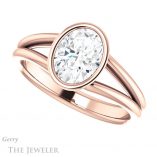 Oval Shaped Forever One Moissanite Engagement Ring #GTJ1014-oval-fo-r 5 Oval Shaped Forever One Moissanite Engagement Ring #GTJ1014-oval-fo-r