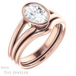 Oval Shaped Forever One Moissanite Engagement Ring #GTJ1014-oval-fo-r 6 Oval Shaped Forever One Moissanite Engagement Ring #GTJ1014-oval-fo-r