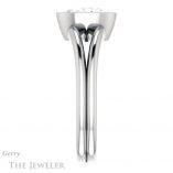 Oval Shaped Forever One Moissanite Engagement Ring #GTJ1014-oval-fo-w 3 Oval Shaped Forever One Moissanite Engagement Ring #GTJ1014-oval-fo-w