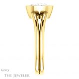 Oval Shaped Forever One Moissanite Engagement Ring #GTJ1014-oval-fo-y
