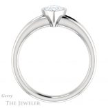 Pear Shaped Forever One Moissanite Engagement Ring #GTJ1014-pear-fb-w 2 Pear Shaped Forever Brilliant Moissanite Engagement Ring #GTJ1014-pear-fb-w