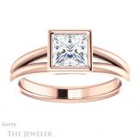 Princess Cut Forever One Moissanite Engagement Ring #GTJ1014-square-fo-r 1 Princess Cut Forever One Moissanite Engagement Ring #GTJ1014-square-fo-r