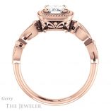 Emerald Cut Forever One Moissanite Engagement Ring #GTJ1015-emerald-fb-r 2 Emerald Cut Forever Brilliant Moissanite Engagement Ring #GTJ1015-emerald-fb-r