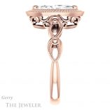 Marquise Cut Forever One Moissanite Engagement Ring #GTJ1015-marquise-fb-r 3 Marquise Cut Forever Brilliant Moissanite Engagement Ring #GTJ1015-marquise-fb-r