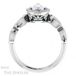 Marquise Cut Forever One Moissanite Engagement Ring #GTJ1015-marquise-fb-w 2 Marquise Cut Forever Brilliant Moissanite Engagement Ring #GTJ1015-marquise-fb-w