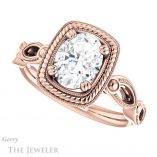 Oval Shaped Forever One Moissanite Engagement Ring #GTJ1015-oval-fo-r 5 Oval Shaped Forever One Moissanite Engagement Ring #GTJ1015-oval-fo-r