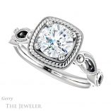 Round Cut Forever One Moissanite Engagement Ring #GTJ1015-round-fo-w 5 Round Cut Forever One Moissanite Engagement Ring #GTJ1015-round-fo-w
