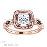Princess Cut Forever One Moissanite Engagement Ring #GTJ1015-square-fo-r 1 Princess Cut Forever One Moissanite Engagement Ring #GTJ1015-square-fo-r