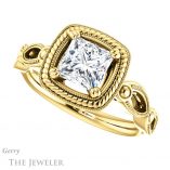 Princess Cut Forever One Moissanite Engagement Ring #GTJ1015-square-fo-y 5 Princess Cut Forever One Moissanite Engagement Ring #GTJ1015-square-fo-y
