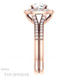 Cushion Cut Forever One Moissanite Engagement Ring #GTJ1016-cushion-fo-r 3 Cushion Cut Forever One Moissanite Engagement Ring #GTJ1016-cushion-fo-r