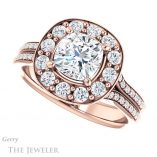 Cushion Cut Forever One Moissanite Engagement Ring #GTJ1016-cushion-fo-r 5 Cushion Cut Forever One Moissanite Engagement Ring #GTJ1016-cushion-fo-r