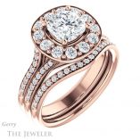 Cushion Cut Forever One Moissanite Engagement Ring #GTJ1016-cushion-fo-r 6 Cushion Cut Forever One Moissanite Engagement Ring #GTJ1016-cushion-fo-r