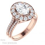 Oval Shaped Forever One Moissanite Engagement Ring #GTJ1016-oval-fo-r 4 Oval Shaped Forever One Moissanite Engagement Ring #GTJ1016-oval-fo-r