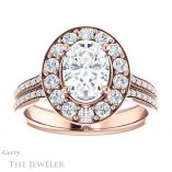 Oval Shaped Forever One Moissanite Engagement Ring #GTJ1016-oval-fo-r 1 Oval Shaped Forever One Moissanite Engagement Ring #GTJ1016-oval-fo-r