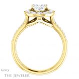 Oval Shaped Forever One Moissanite Engagement Ring #GTJ1016-oval-fo-y 2 Oval Shaped Forever One Moissanite Engagement Ring #GTJ1016-oval-fo-y