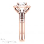 Princess Cut Forever One Moissanite Engagement Ring #GTJ1016-square-fo-r