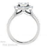Princess Cut Forever One Moissanite Engagement Ring #GTJ1016-square-fo-w 2 Princess Cut Forever One Moissanite Engagement Ring #GTJ1016-square-fo-w