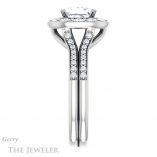 Princess Cut Forever One Moissanite Engagement Ring #GTJ1016-square-fo-w 3 Princess Cut Forever One Moissanite Engagement Ring #GTJ1016-square-fo-w