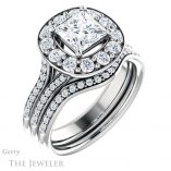 Princess Cut Forever One Moissanite Engagement Ring #GTJ1016-square-fo-w 6 Princess Cut Forever One Moissanite Engagement Ring #GTJ1016-square-fo-w