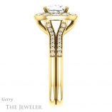 Princess Cut Forever One Moissanite Engagement Ring #GTJ1016-square-fo-y 3 Princess Cut Forever One Moissanite Engagement Ring #GTJ1016-square-fo-y