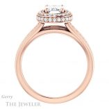 Emerald Cut Forever One Moissanite Engagement Ring #GTJ1017-emerald-fb-r 2 Emerald Cut Forever Brilliant Moissanite Engagement Ring #GTJ1017-emerald-fb-r