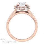 Oval Shaped Forever One Moissanite Engagement Ring #GTJ1017-oval-fo-r 2 Oval Shaped Forever One Moissanite Engagement Ring #GTJ1017-oval-fo-r