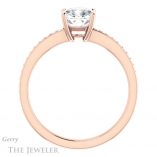 Cushion Cut Forever One Moissanite Engagement Ring #GTJ1018-cushion-fo-r 2 Cushion Cut Forever One Moissanite Engagement Ring #GTJ1018-cushion-fo-r