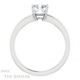 Cushion Cut Forever One Moissanite Engagement Ring #GTJ1018-cushion-fo-w 2 Cushion Cut Forever One Moissanite Engagement Ring #GTJ1018-cushion-fo-w