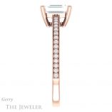 Emerald Cut Forever One Moissanite Engagement Ring #GTJ1018-emerald-fb-r 3 Emerald Cut Forever Brilliant Moissanite Engagement Ring #GTJ1018-emerald-fb-r