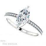 Marquise Cut Forever Brilliant Moissanite Engagement Ring #GTJ1018-marquise-fb-w