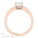 Oval Shaped Forever One Moissanite Engagement Ring #GTJ1018-oval-fo-r