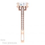 Oval Shaped Forever One Moissanite Engagement Ring #GTJ1018-oval-fo-r