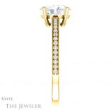 Oval Shaped Forever One Moissanite Engagement Ring #GTJ1018-oval-fo-y