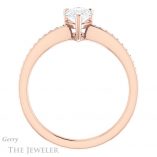 Pear Shaped Forever Brilliant Moissanite Engagement Ring #GTJ1018-pear-fb-r