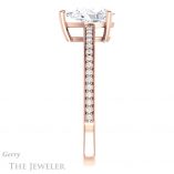 Pear Shaped Forever Brilliant Moissanite Engagement Ring #GTJ1018-pear-fb-r