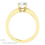 Round Cut Forever One Moissanite Engagement Ring #GTJ1018-round-fo-y 2 Round Cut Forever One Moissanite Engagement Ring #GTJ1018-round-fo-y