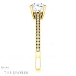 Round Cut Forever One Moissanite Engagement Ring #GTJ1018-round-fo-y 3 Round Cut Forever One Moissanite Engagement Ring #GTJ1018-round-fo-y