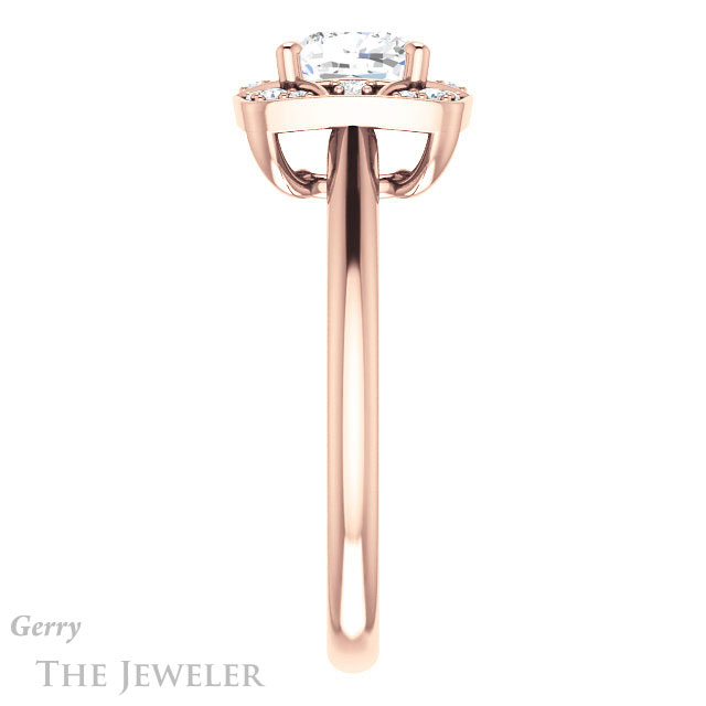 Cushion Cut Forever One Moissanite Engagement Ring #GTJ1020-cushion-fo-r 3 Cushion Cut Forever One Moissanite Engagement Ring #GTJ1020-cushion-fo-r
