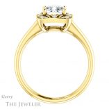 Cushion Cut Forever One Moissanite Engagement Ring #GTJ1020-cushion-fo-y 2 Cushion Cut Forever One Moissanite Engagement Ring #GTJ1020-cushion-fo-y